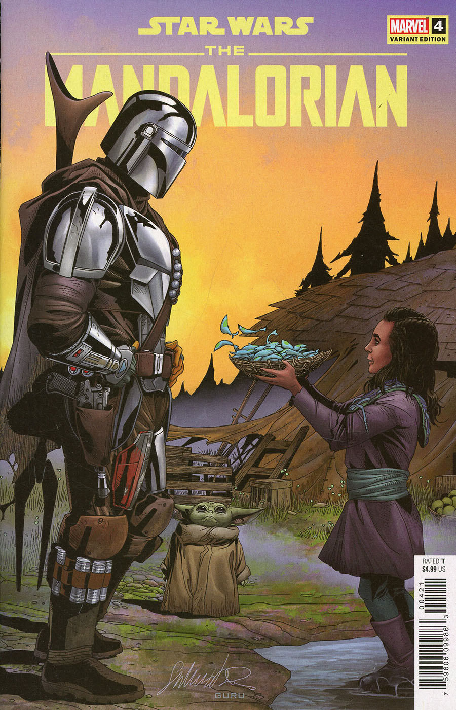 Star Wars The Mandalorian #4 Cover B Variant Salvador Larroca Cover