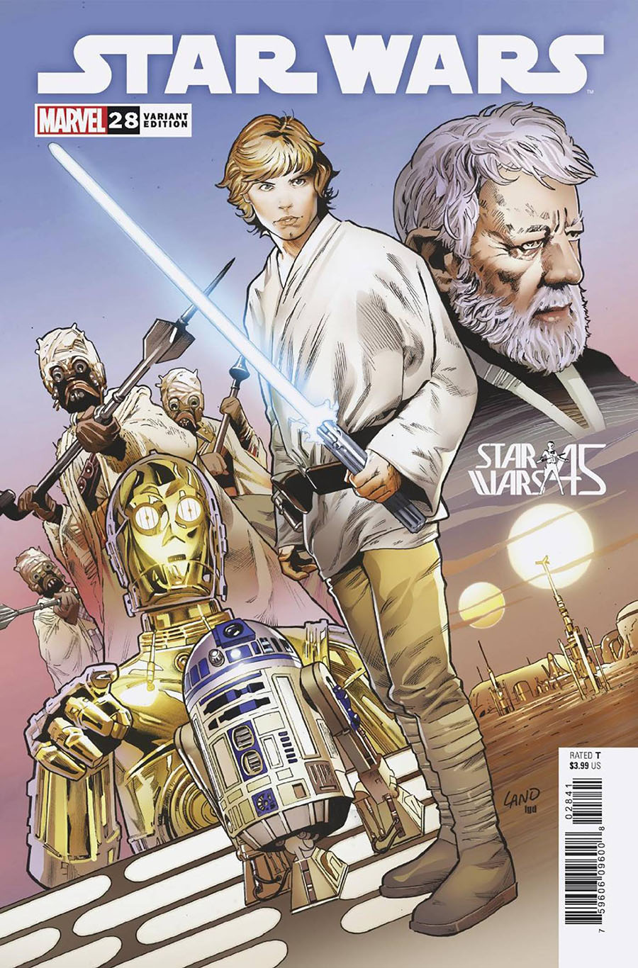 Star Wars Vol 5 #28 Cover B Variant Greg Land A New Hope 45th Anniversary Cover