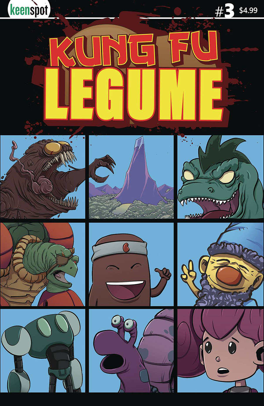 Kung Fu Legume #3 Cover A Regular Michael Adams Cover