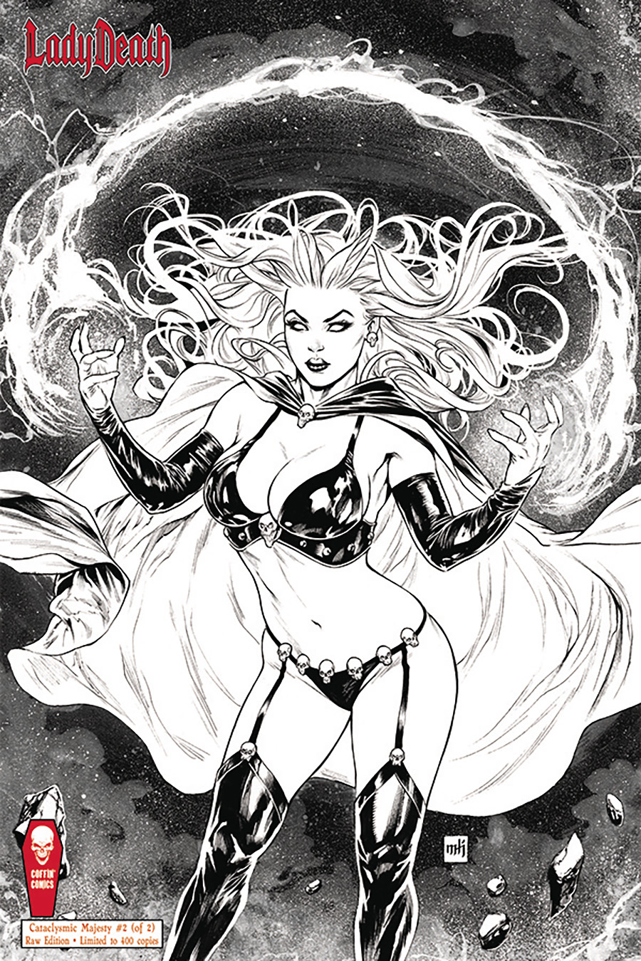Lady Death Cataclysmic Majesty #2 Cover F Raw Edition