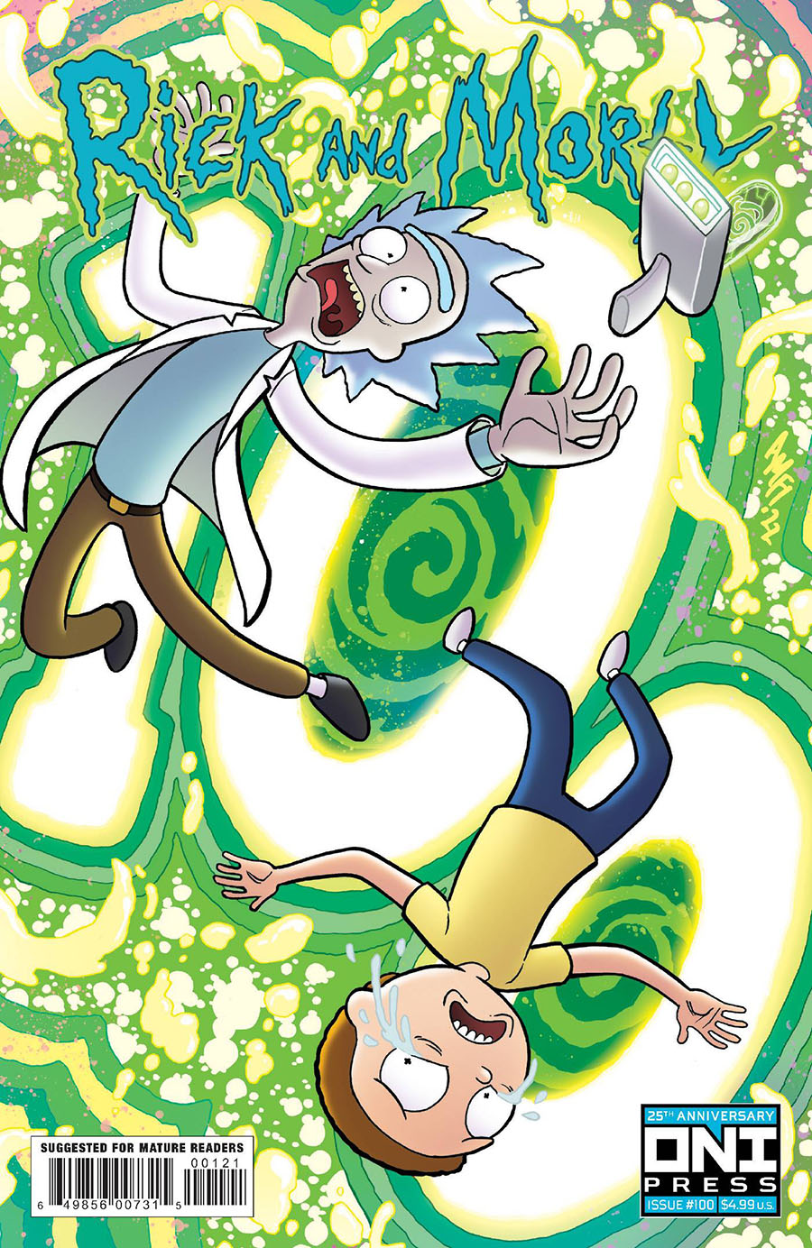 Rick And Morty #100 Cover B Variant Tony Fleecs Cover