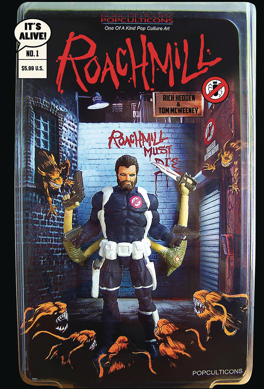 Roachmill Vol 3 #1 Cover H Variant PopCultIcons Action Figure Cover