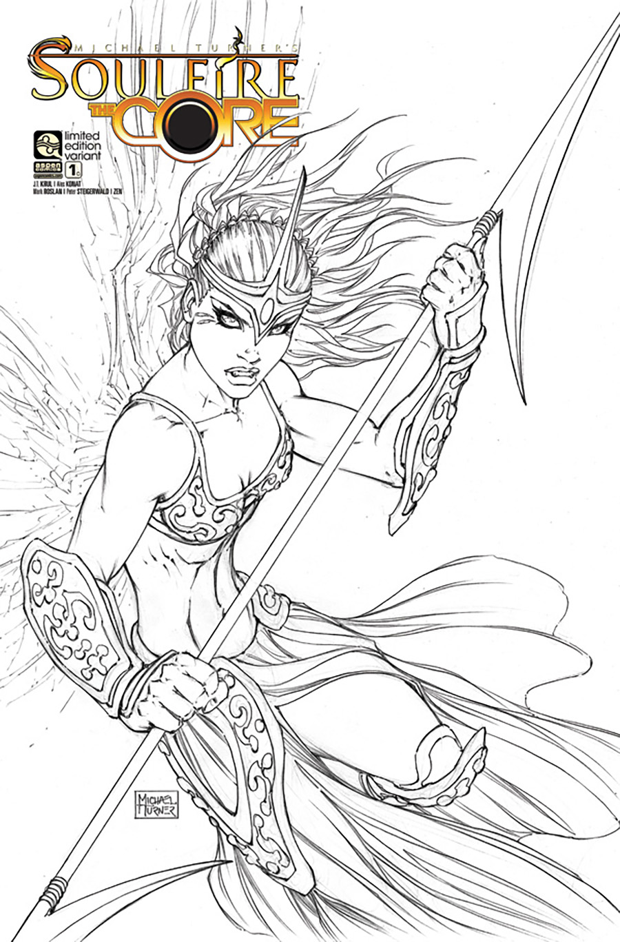 Soulfire The Core #1 Cover C Variant Michael Turner Sketch Cover