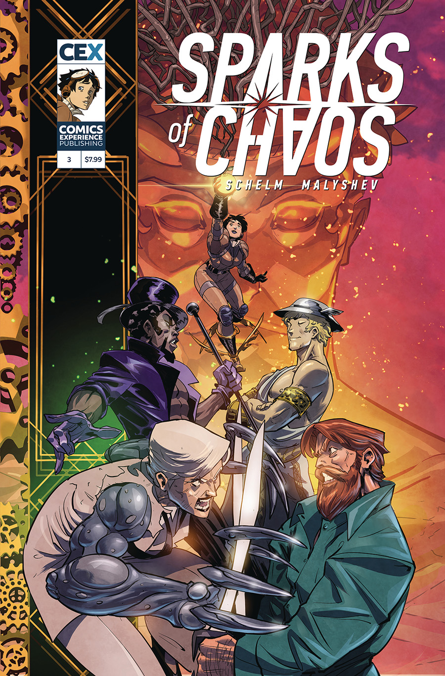 Sparks Of Chaos #3 Cover B Variant Alexander Malyshev Cover