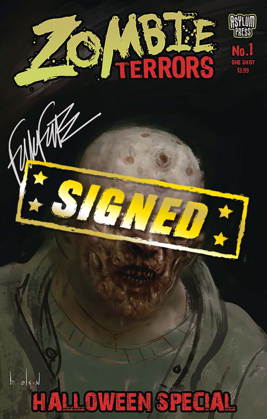 Zombie Terrors Halloween Special #1 (One Shot) Cover D Variant Ben Olson Cover Signed Edition