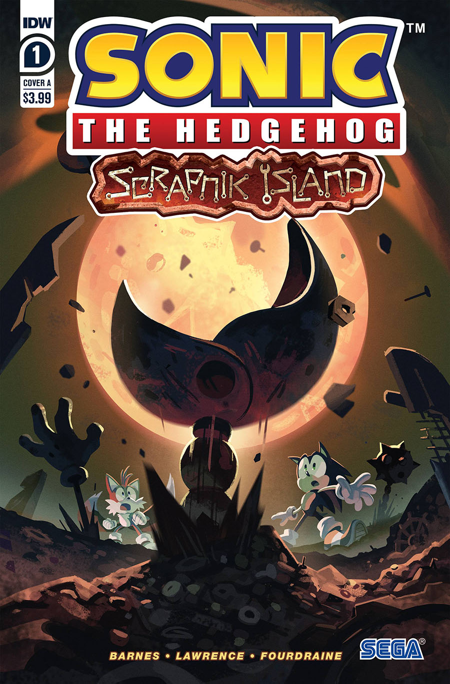 Sonic The Hedgehog Scrapnik Island #1 Cover A Regular Nathalie Fourdraine Cover