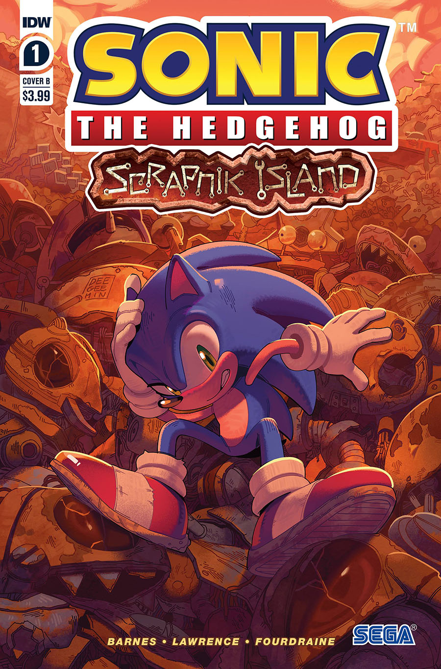 Sonic The Hedgehog Scrapnik Island #1 Cover B Variant Min Ho Kim Cover