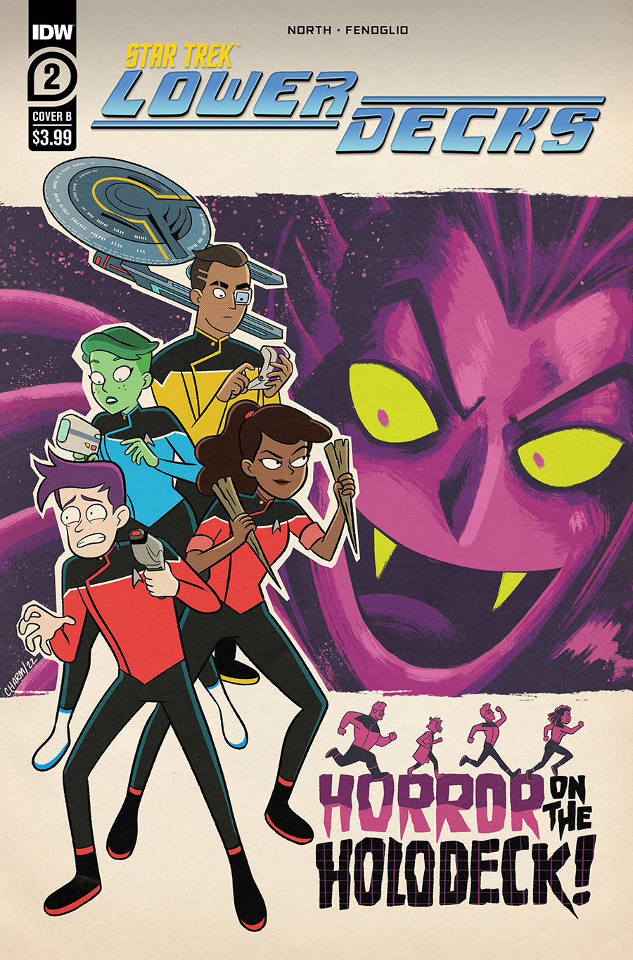 Star Trek Lower Decks #2 Cover B Variant Derek Charm Cover