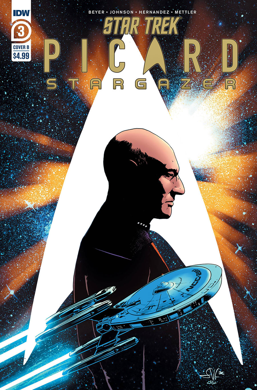 Star Trek Picard Stargazer #3 Cover B Variant Sean Von Gorman Cover