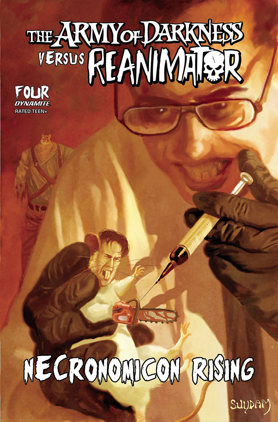 Army Of Darkness vs Reanimator Necronomicon Rising #4 Cover C Variant Arthur Suydam Cover