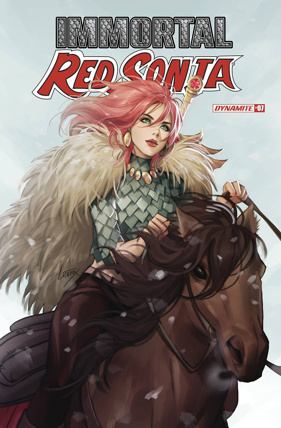 Immortal Red Sonja #7 Cover A Regular Lesley Leirix Li Cover