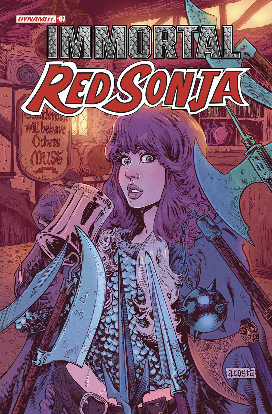 Immortal Red Sonja #7 Cover D Variant Dave Acosta Cover