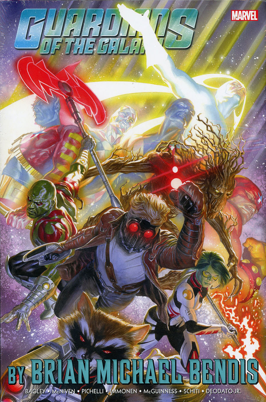Guardians Of The Galaxy By Brian Michael Bendis Omnibus Vol 1 HC Direct Market Alex Ross Variant Cover New Printing
