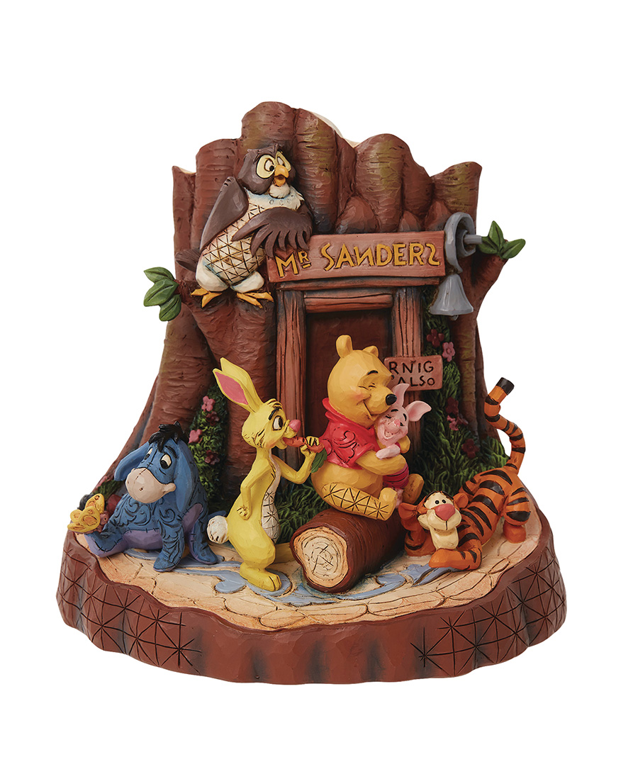 Disney Traditions Pooh Carved By Heart 7.48-Inch Statue