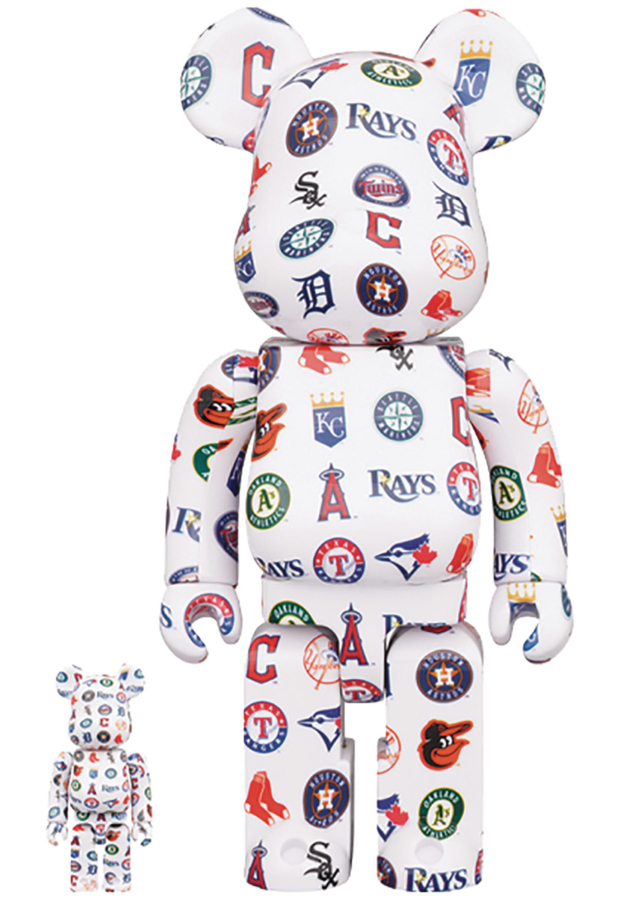 MLB American League 100 Percent & 400 Percent 2-Pack Bearbrick