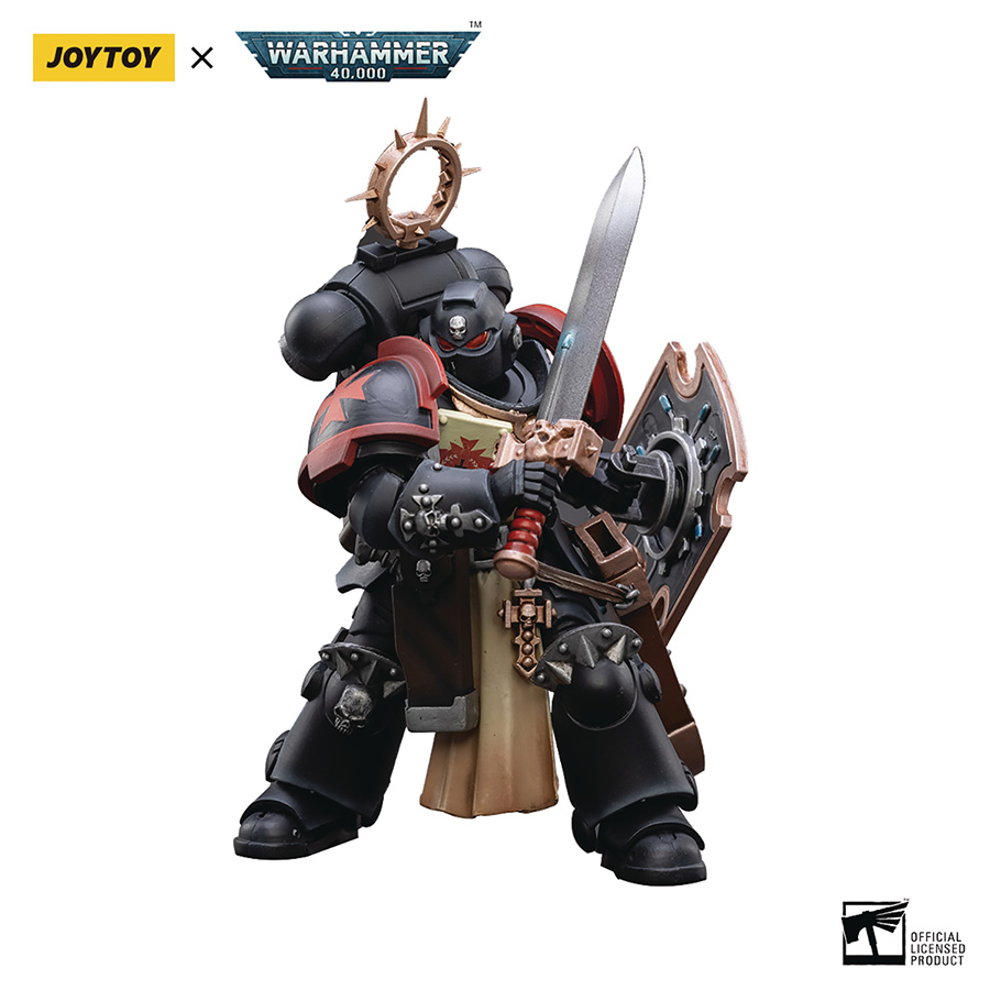 Joytoy Warhammer 40000 Primaris Bladeguard Veteran Black Templar 1/18 Scale Figure
