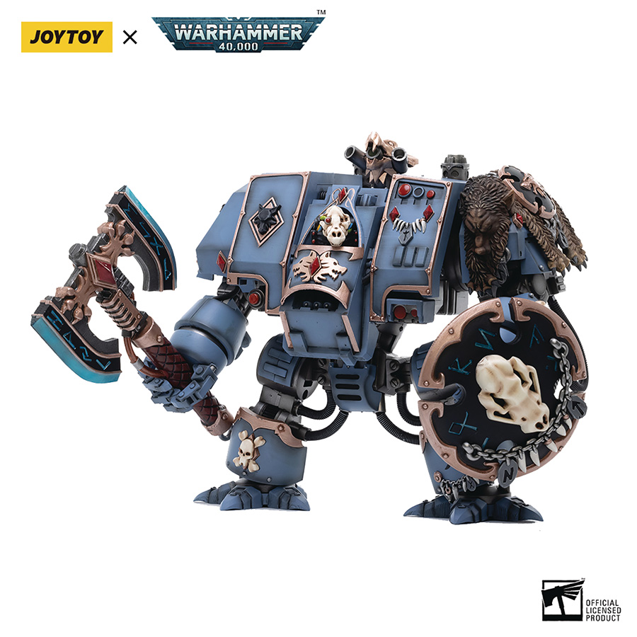 Joytoy Warhammer 40000 Space Wolves Venerable Dreadnought Hvor 1/18 Scale Figure