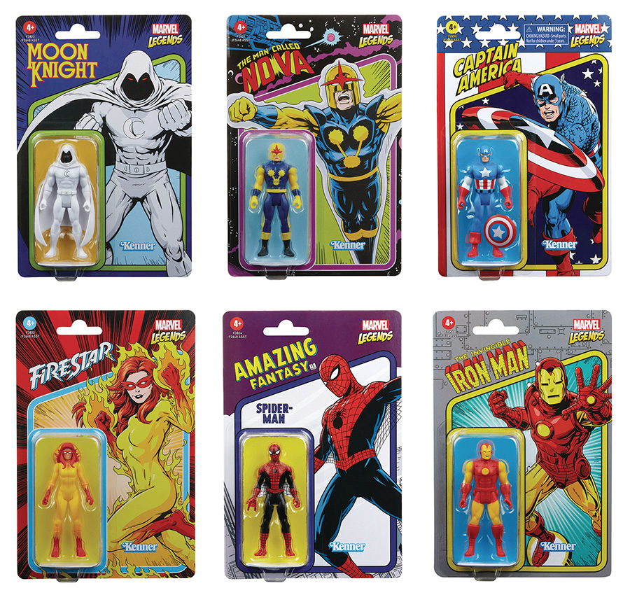 Marvel Retro Legends 3.75-Inch Action Figure Assortment Case 202202