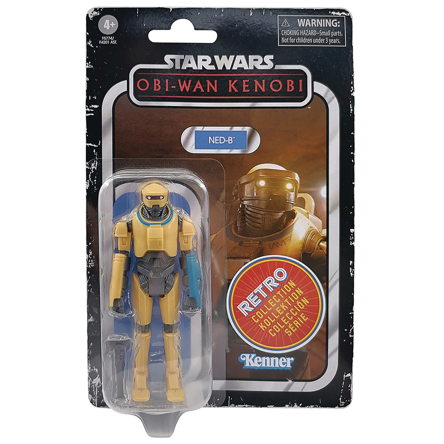 Star Wars Retro Collection Obi-Wan Kenobi Ned-B 3.75-Inch Action Figure Case