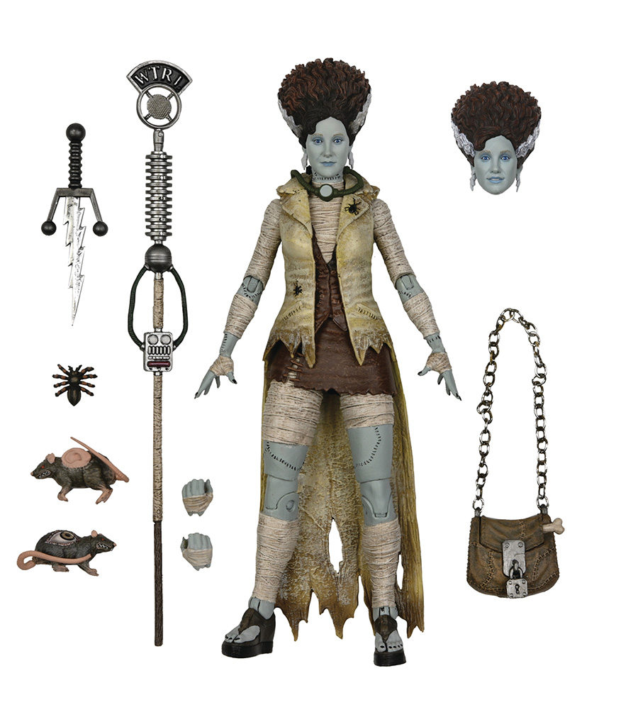 Universal Monsters vs Teenage Mutant Ninja Turtles April As The Bride Ultimate 7-Inch Action Figure