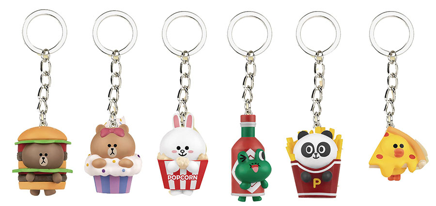 Line Friends KC-010 Egg Attack Action Keychain Blind Mystery Box
