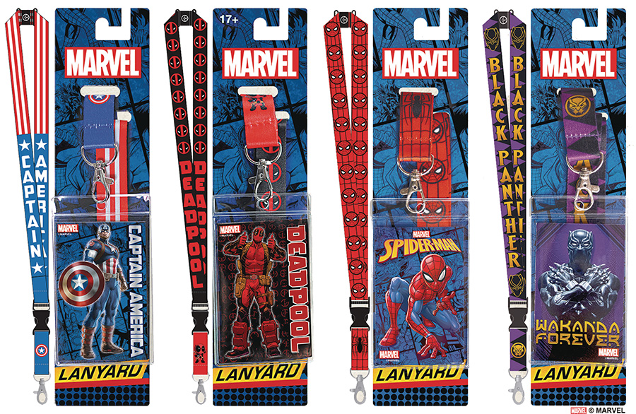 Marvel Comics Lanyard 24-Count Assortment Case