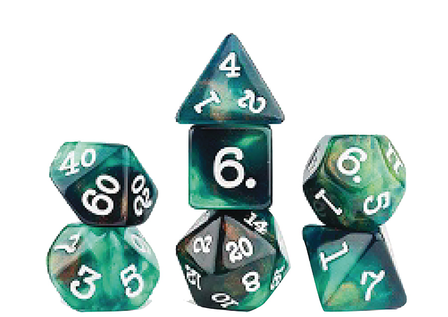 Sirius RPG Dice Set - Sea Moss