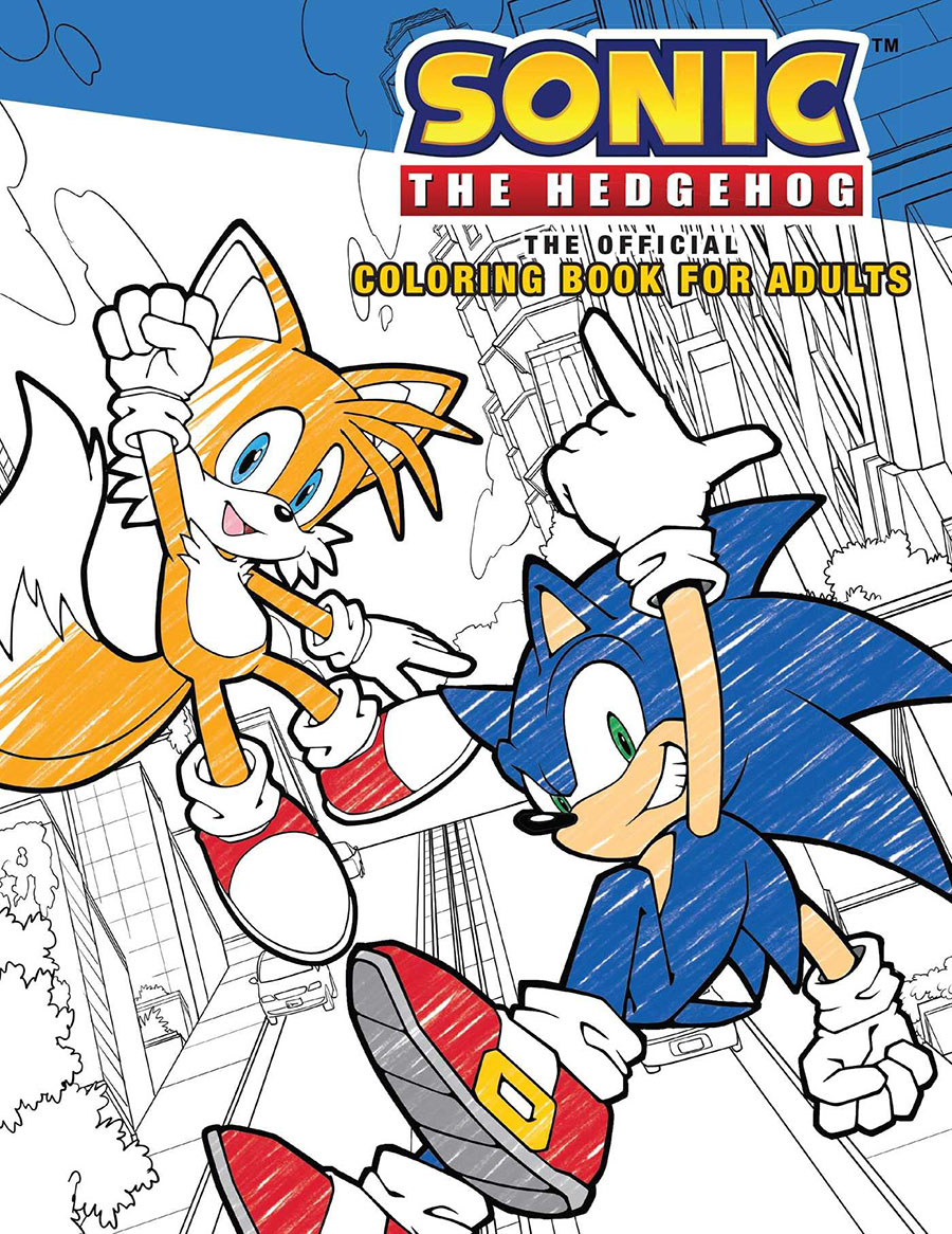 Sonic The Hedgehog The Official Coloring Book For Adults TP