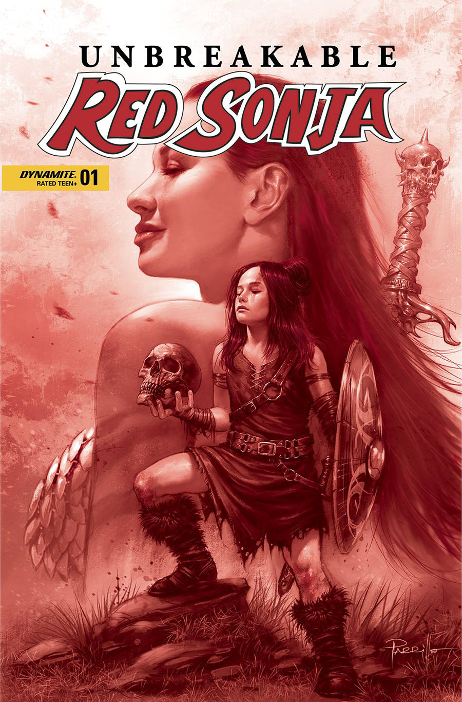 Unbreakable Red Sonja #1 Cover H Incentive Lucio Parrillo Tint Cover