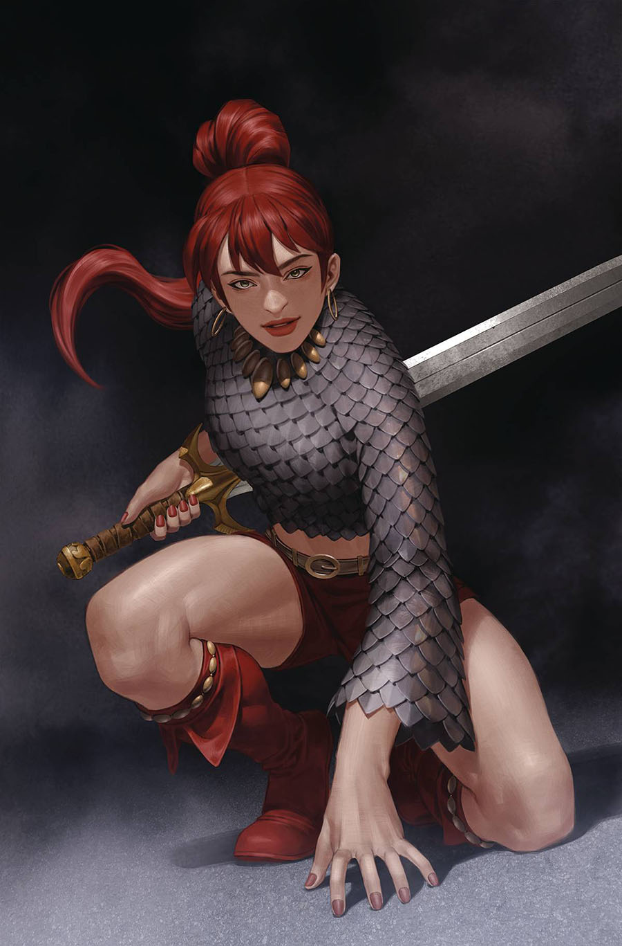 Immortal Red Sonja #7 Cover J Incentive Junggeun Yoon Virgin Cover