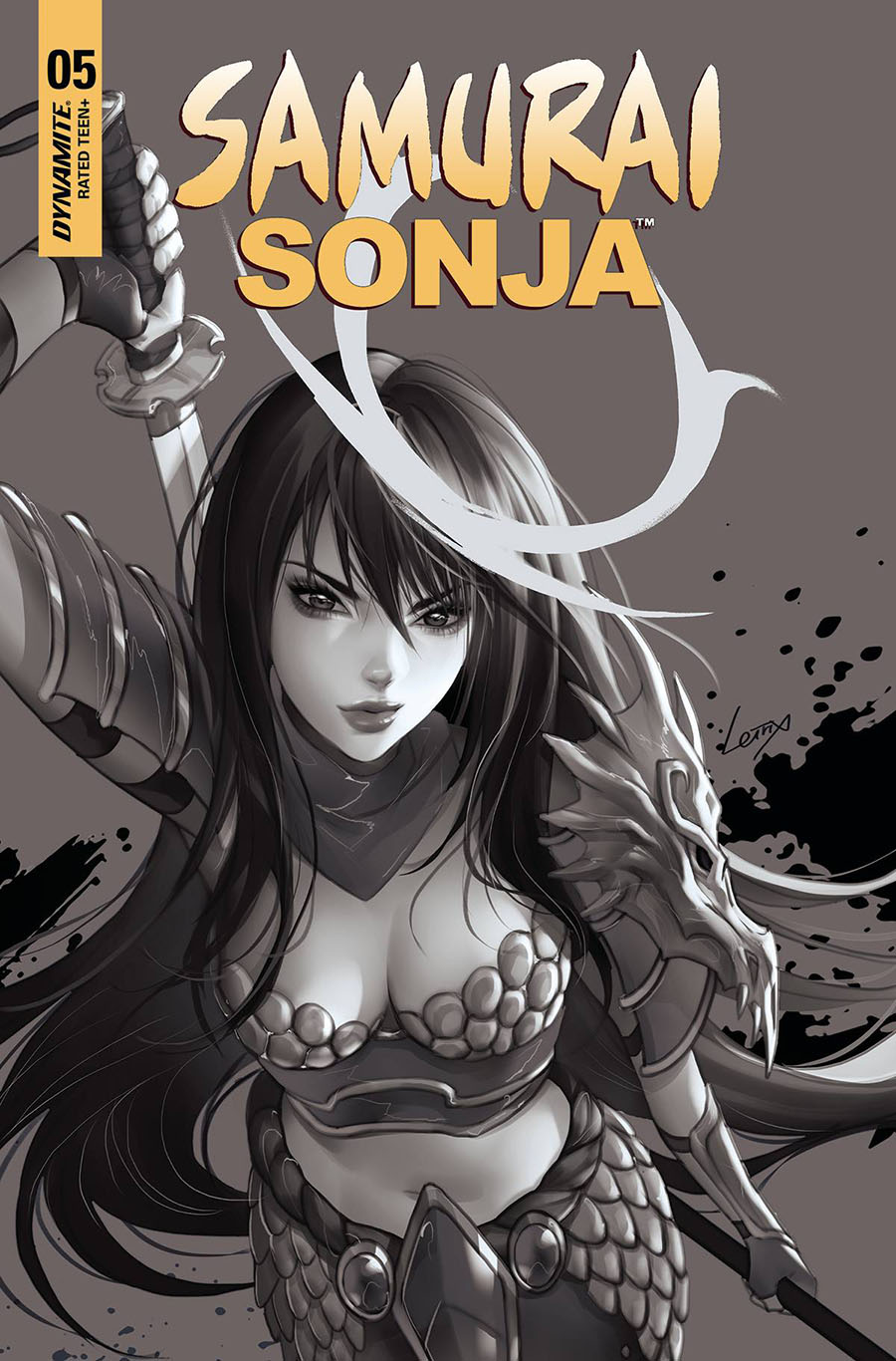 Samurai Sonja #5 Cover F Incentive Lesley Leirix Li Black & White Cover