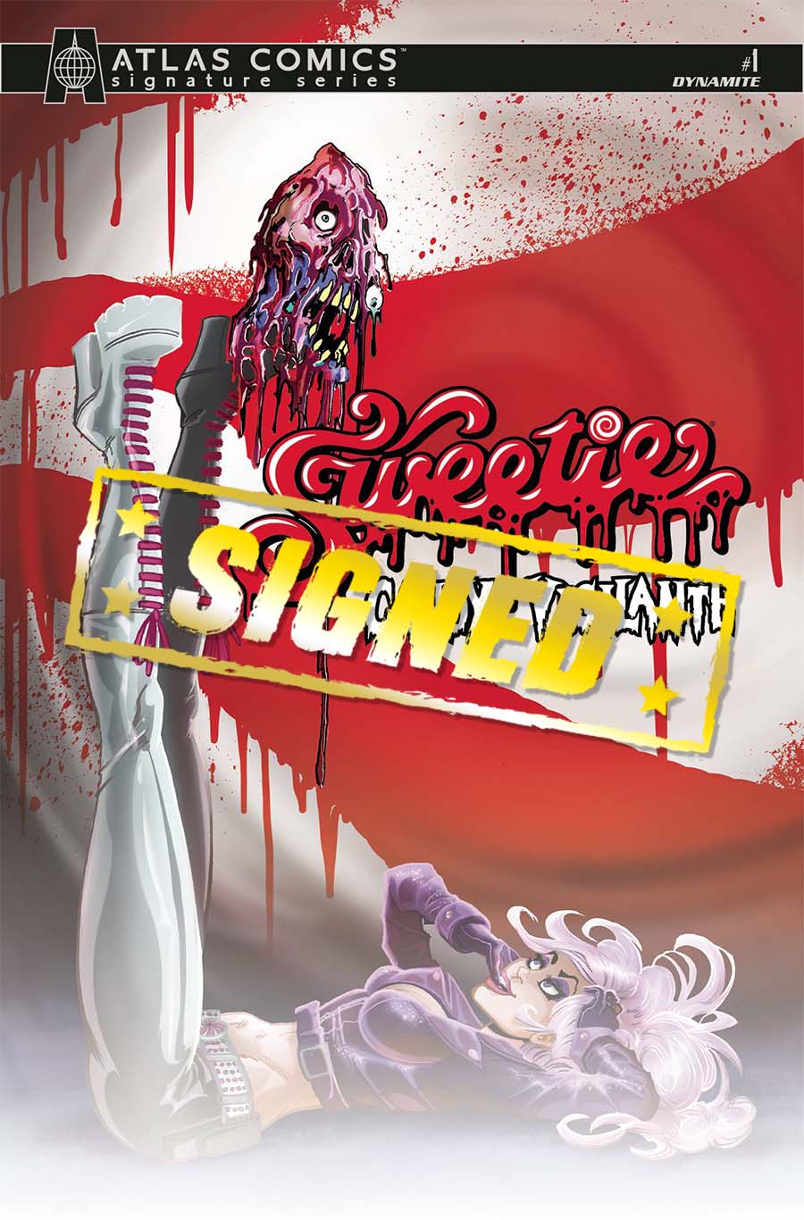 Sweetie Candy Vigilante #1 Cover G Atlas Comics Signature Series Signed By Suzanne Cafiero John Cafiero & Jeff Zornow
