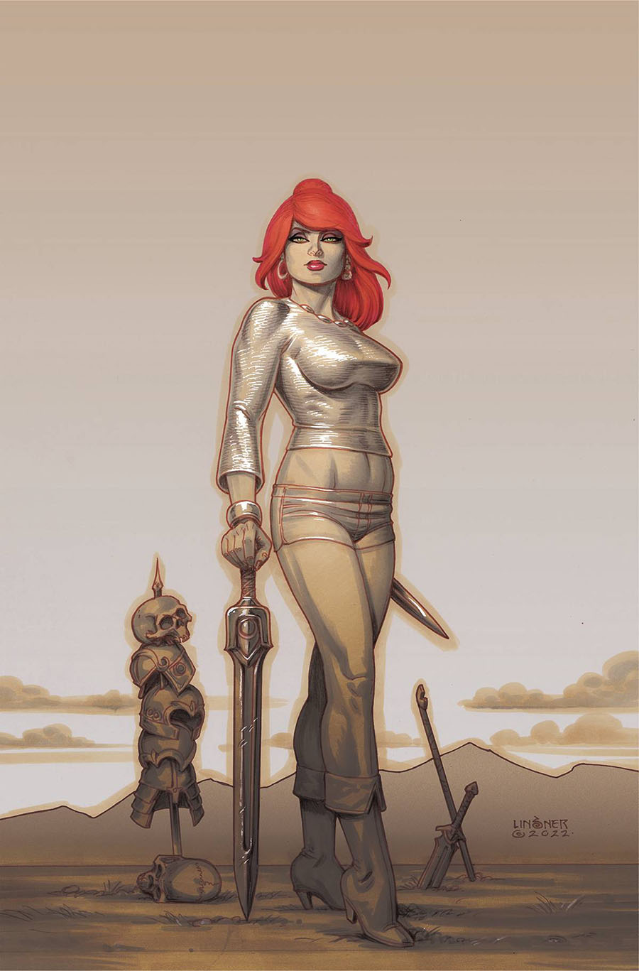Immortal Red Sonja #7 Cover K Limited Edition Joseph Michael Linsner Virgin Cover