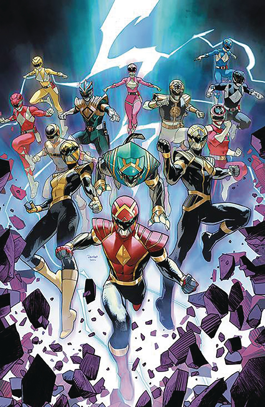 Mighty Morphin Power Rangers (BOOM Studios) #100 Cover L DF Signed By Ryan Parrott