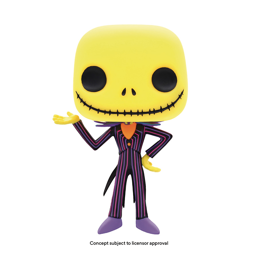 POP Disney Nightmare Before Christmas Blacklight Jack Skellington Vinyl Figure
