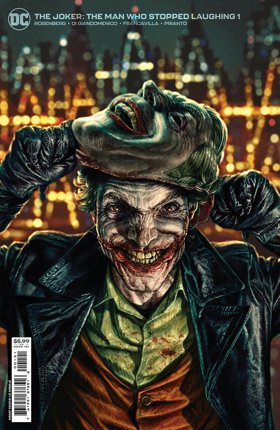 Joker The Man Who Stopped Laughing #1 Cover B Variant Lee Bermejo Cover