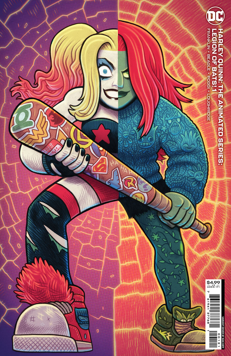 Harley Quinn The Animated Series Legion Of Bats #1 Cover B Variant Dan Hipp Card Stock Cover