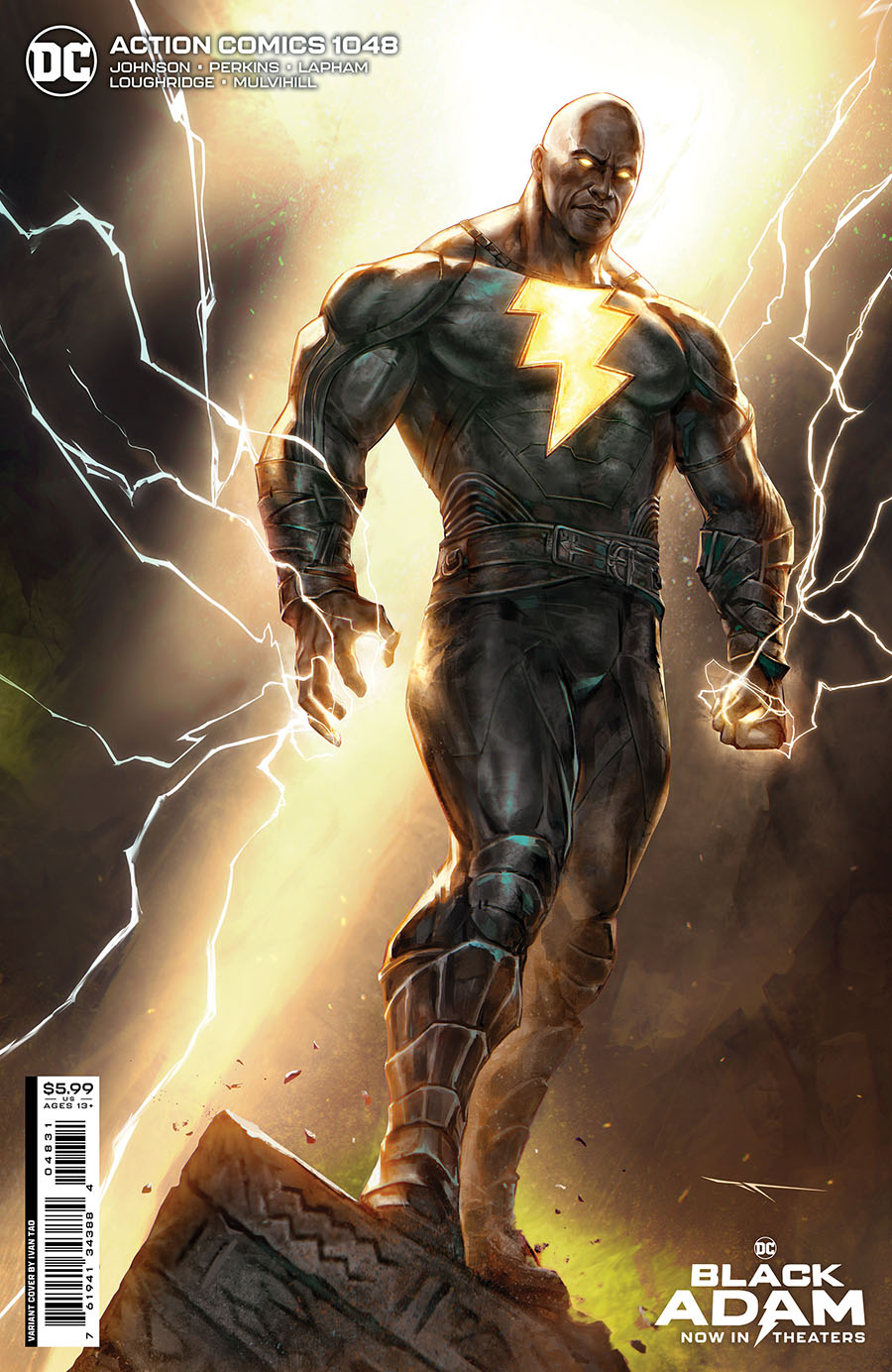 Action Comics Vol 2 #1048 Cover C Variant Ivan Tao Black Adam Movie Card Stock Cover (Kal-El Returns Part 3)