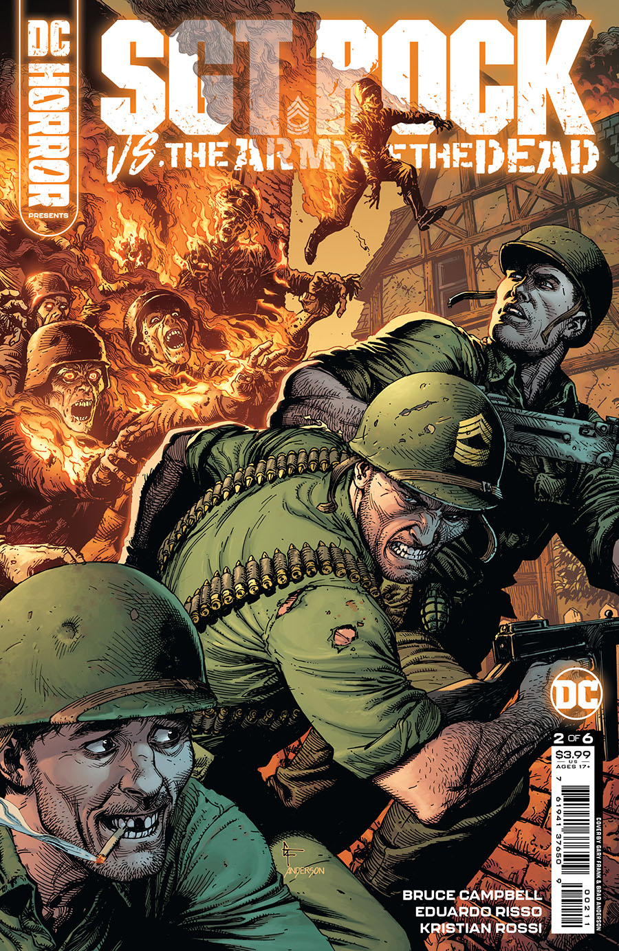 DC Horror Presents Sgt Rock vs The Army Of The Dead #2 Cover A Regular Gary Frank Cover