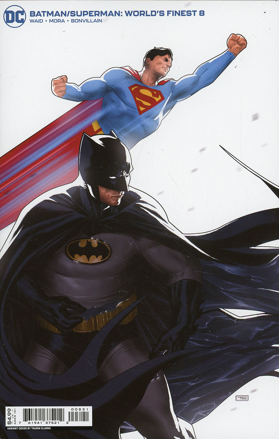 Batman Superman Worlds Finest #8 Cover B Variant Taurin Clarke Card Stock Cover