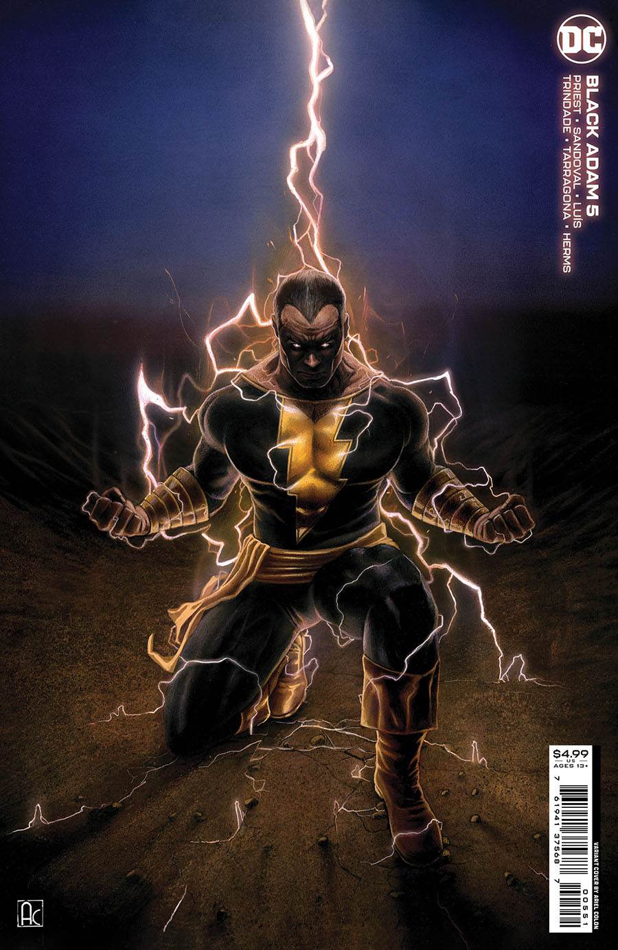 Black Adam #5 Cover C Variant Ariel Colon Card Stock Cover