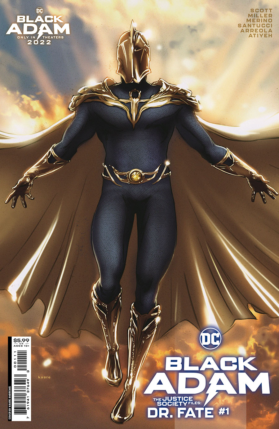 Black Adam Justice Society Files Doctor Fate #1 (One Shot) Cover A Regular Kaare Andrews Cover