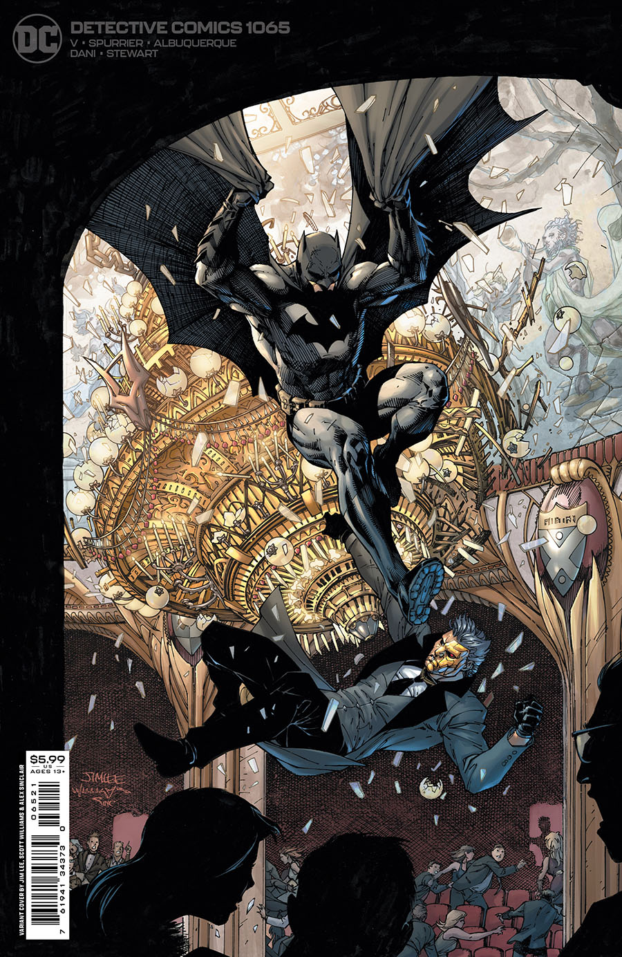 Detective Comics Vol 2 #1065 Cover B Variant Jim Lee Scott Williams & Alex Sinclair Card Stock Cover