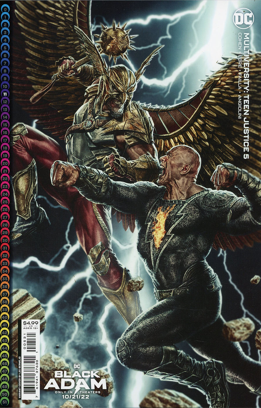 Multiversity Teen Justice #5 Cover C Variant Lee Bermejo Black Adam Movie Card Stock Cover