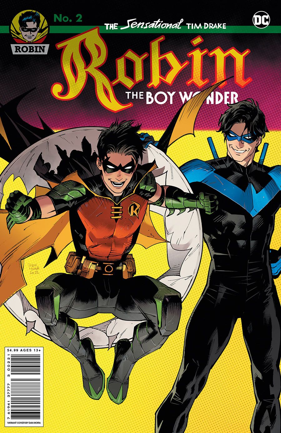 Tim Drake Robin #2 Cover B Variant Dan Mora Card Stock Cover
