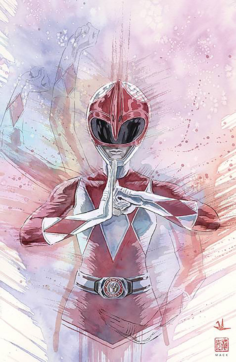 Mighty Morphin Power Rangers (BOOM Studios) #101 Cover E Incentive David Mack Virgin Variant Cover