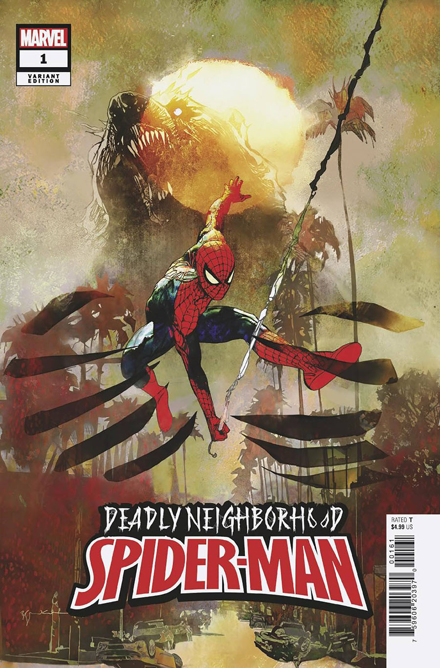Deadly Neighborhood Spider-Man #1 Cover G Incentive Bill Sienkiewicz Variant Cover