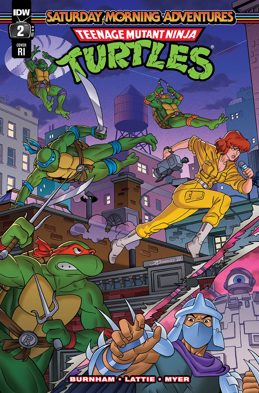 Teenage Mutant Ninja Turtles Saturday Morning Adventures #2 Cover D Incentive Joe Quinones Variant Cover