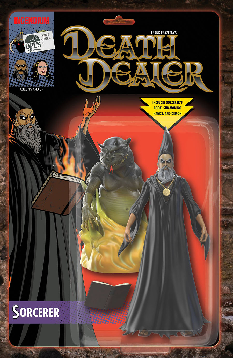 Frank Frazettas Death Dealer Vol 2 #6 Cover C Incentive Sorcerer Action Figure Variant Cover