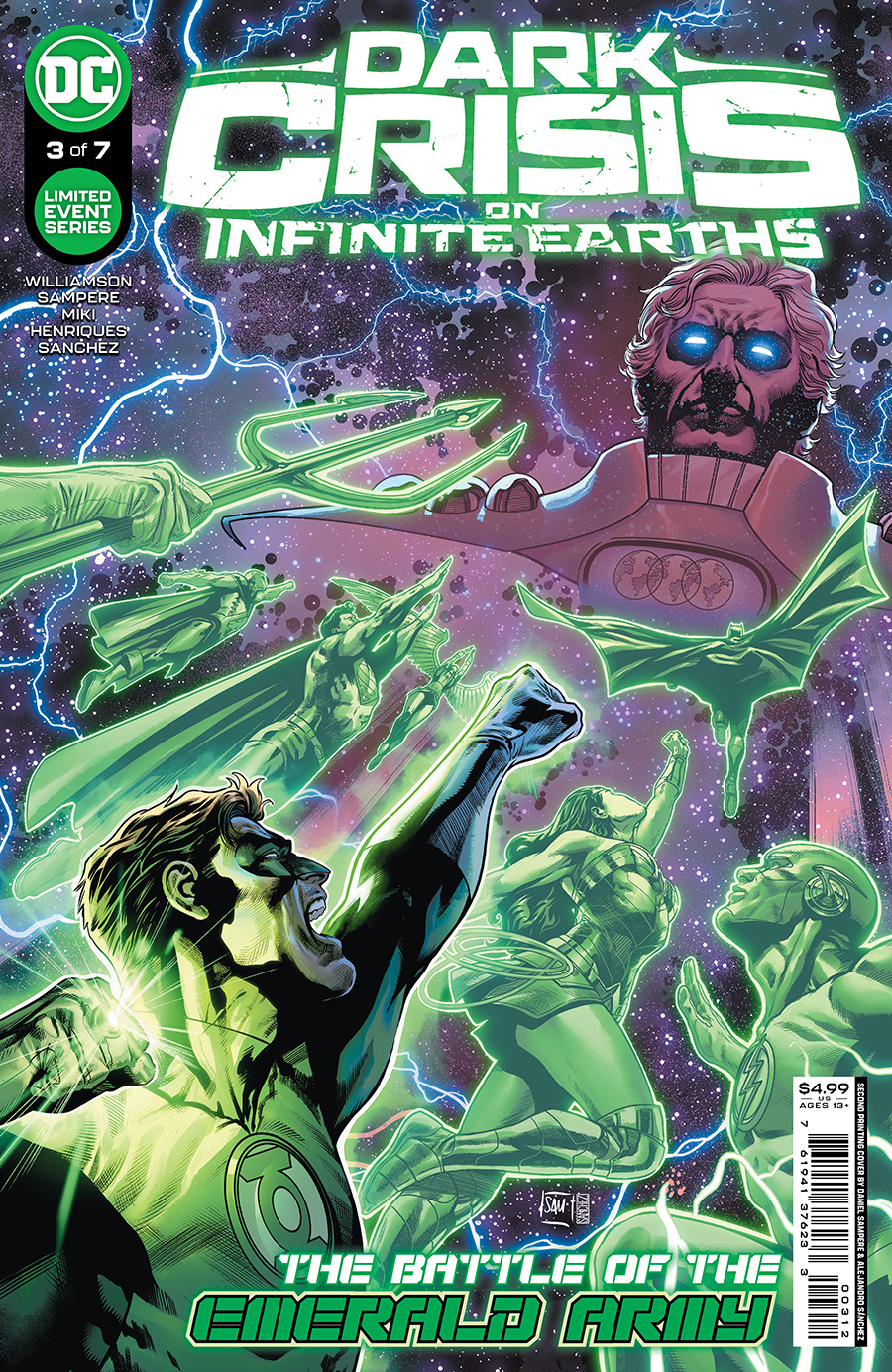 Dark Crisis On Infinite Earths #3 2nd Ptg Cover A Daniel Sampere Variant Cover
